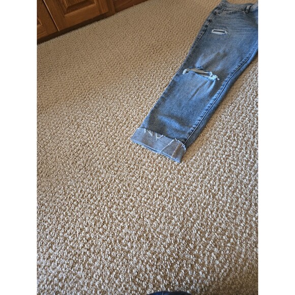 Gap Denim Girlfriend Jeans Womens Size 2 26 Distressed Raw Hem Acid Wash Womens - Picture 17 of 17